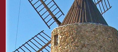Grimaud, gemütliches Verweilen an der Mühle in der Sonne von Südfrankreich, Bild 1 von 6